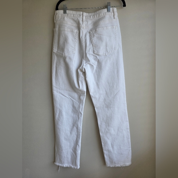 JBD Women's High-Rise Straight White Jeans - Picture 8 of 10